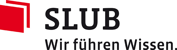 Das Logo der Sächsischen Landesbibliothek – Staats- und Universitätsbibliothek Dresden (SLUB)